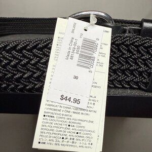 NWT VEGAN BRAIDED BLACK BELT